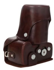Photography: MegaGear "Ever Ready" Dark Brown Leather Camera Case for Nikon D3200 Cameras with 18-55mm VR Lens - ProTech