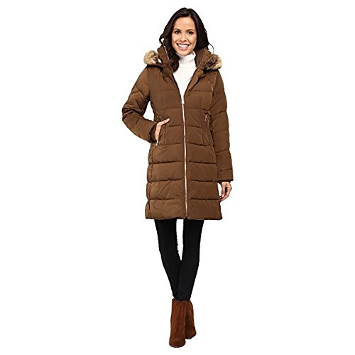 ヴィンスカムート アウター コート Zip Front Faux Fur Trim Down L1991 Brass [並行輸入品]