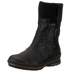 Rieker Z2480-00 Fenja, Damen Stiefel, Schwarz (schwarz/schwarz 00), EU 42