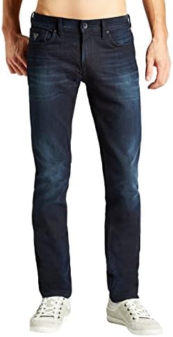 GUESS Men's Robertson All-Around Slim Jeans in Vedette Wash, 32 Inseam
