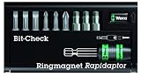 Wera 8868-9/TZ 10-Piece Torsion Rapidaptor Ringmagnet Bit-Check
