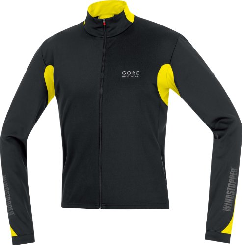 GORE BIKE WEAR Herren Trikot WINDSTOPPER LONG OZON, black/lemon, XXL Preisvergleich