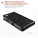 Yousave Accessories BlackBerry Z30 Case Black PU Leather Wallet Cover