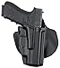Safariland 5378 GLS Paddle & Belt Slide Holster, S&W M&PC 9mm, .40 3.375in., Plain Black, Right