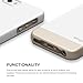 iPhone SE case, elago® [Glide-Limited][White/Champagne Gold] - [Mix and Match][Premium Armor][True Fit] - for iPhone SE/5/5S