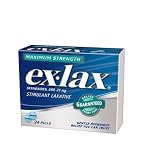 Ex-Lax Maximum Strength Laxative, 24-Count Pills (Pack of 2)