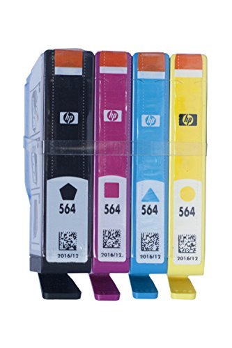 HP 564 Ink Cartridges, Black, Cyan, Magenta, and Yellow (Foil Packaging Not in Retail Box)