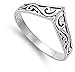 Sterling Silver Women's Celtic Design Cute Ring Promise 925 Band 8mm Sizes 3-12