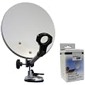 Maximum Camping-Sat-Anlage im Koffer mit 35cm Spiegel Single-LNB
