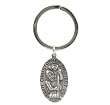 Christian Key Ring - Silver-Toned Genuine Pewter Saint Christopher Key Chain