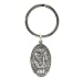 Christian Key Ring - Silver-Toned Genuine Pewter Saint Christopher Key Chain Image