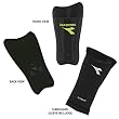 Diadora Muro Soccer Shinguards (Black, Large)