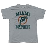 Miami Dolphins - Distressed Logo Soft T-Shirt