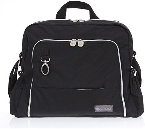 Gitta Ideal Multi Function Baby Mom Nappy Changing Diaper Bag, Black+Silver