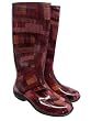 BECK Damen Design Gummistiefel PATCHWORK Nr. 510 bordeaux: Gr��e: 38
