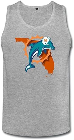 RenHe Men's Custom Make Miami Dolphins Cool Tank Top