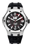 CAT Watches - Navigo Date - Black/Red Index - Black Rubber Strap