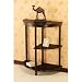 Frenchi Furniture Cherry 3-Tier Crescent ,Half Moon ,Hall / Console Table/End Table