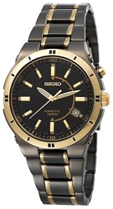 Purchase Seiko Men's SKA366 Kinetic Black Ion Watch by Seiko