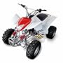 Full Size Utility Style - Manual ATV (Quad) # ATA-250E - White/Red
