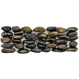 Brook Stone Tiger Eye Horizon 4 X 12 Inch Stone Mosaic Wall Tile (12 Pcs/4 Sq. Ft. Per Case, Standard Shipping)
