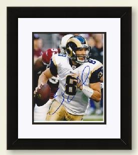 Sam Bradford Autographed St. Louis Rams 8x10 Photo CUSTOM FRAMED