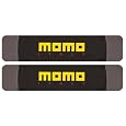 Seat Belt Shoulder Pads - MOMO Style #2 Black/Grey - Pair