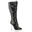 New Rock Nail Buckle Lace Knee