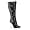 New Rock Nail Buckle Lace Knee