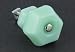 Antique Milk Green Glass Knob 1-1/2