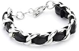 Tokyo Jane Damen-Armband Naomi Mini Linked Leder SI1016BLAC1