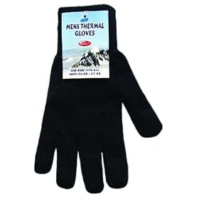 Mens Thinsulate Lined Gloves Black (Mtg726)