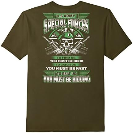 Men's Special Forces Clothing: U.S Army Special Forces T-shirt XL Olive
