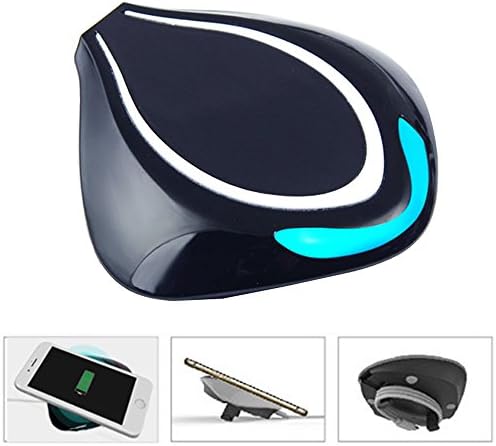 Wireless Charging Station Pad Qi Wireless Charger for Samsung Galaxy S7 Edge S6 Edge Plus Note 5 Nexus 4 5 6 Qi-Enabled Phones Car Phone Holder Cable Saver (Dark blue)