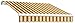 Awntech 10-Feet Maui-LX Manual Retractable Acrylic Awning, 96-Inch Projection, Terra/Tan Multi Colored