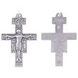 Small Crucifix - San Damiano Cross - Pendant - 1 and 1/2'' Height - IMPORTED FROM ITALY