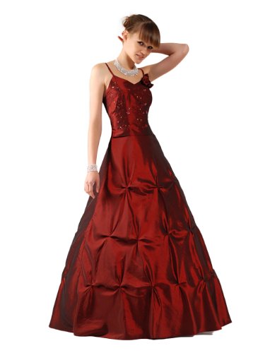 Envie/Paris – 1004 DALIA Abendkleid Ballkleid 1-teilig in Weinrot Gr.50 / 166cm