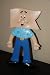 Champ Man Champion Auto Part Store Mascott Bendable Character Toy Figure Dated 1991_s-1