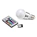 HDE Multi-Setting Energy Efficient 5 Watt Color Changing Frosted E27 LED Light Bulb with Wireless Remote