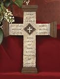 Cross John 3:16 Bible Inspirational ~ High Quality ~ Stone Resin Look