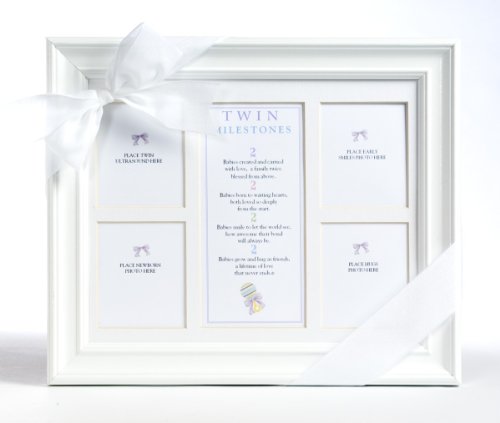 The Grandparent Gift Co. 8x10 Twins Milestones Frame The Grandparent Gift Co. 8x10 Twins Milestones Frame