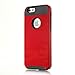 iPhone 6 Case, Lumsing™ Hybrid High Impact Double Layer Armor Defender Case Protective Cover for Apple iPhone 6 (4.7 inch Screen) (2 in 1/Red)