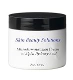 2 oz Micro DermaBrasion Cream with Glycolic Acid & MicroDermaBrasion Aluminum Oxide Crystals-for Face Use -120 grits, Pure White Micro Derma Brasion Crystals-Acne Wrinkles, Dull Skin, Blackheads, Scars and More