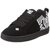 DC Men's Court Graffik SE Skate Shoe,Black/DC Print,10.5 M US