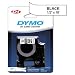 Dymo(R) Model 16955 Black-On-White Permanent Plastic Tape, 1/2in. x 18ft.