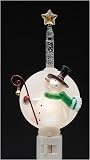 Glitter Snowman In A Top Hat Christmas Bubble Night Light #165342