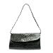 Black Snake Evening Bag Clutch Chain Strap Purse