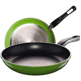 Frying Pan,Non-Stick Coating,Teflon Classic, High Quality, Bottom Thickness 4mm, 22cm, Induction, Green