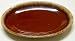 Vintage Hull Brown Drip 12 Oval Platter
