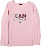 Dereon Girls 7-16 Natalie Bell Sleeve Top,Pink,XL (16)